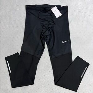 NEW MENS NIKE PHENOM ELITE DRI FIT RUNNING TIGHTS BLACK MEDIUM